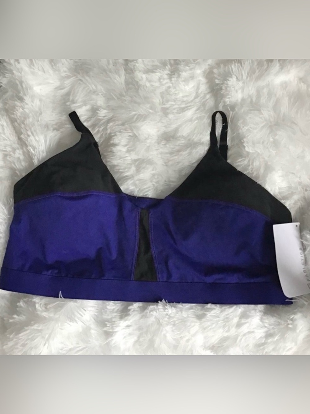 NWT 💜 FABLETICS PURPLE MODERATE SUPPORT MOIST-WICK FULL COVERAGE SPORT BRA 2X